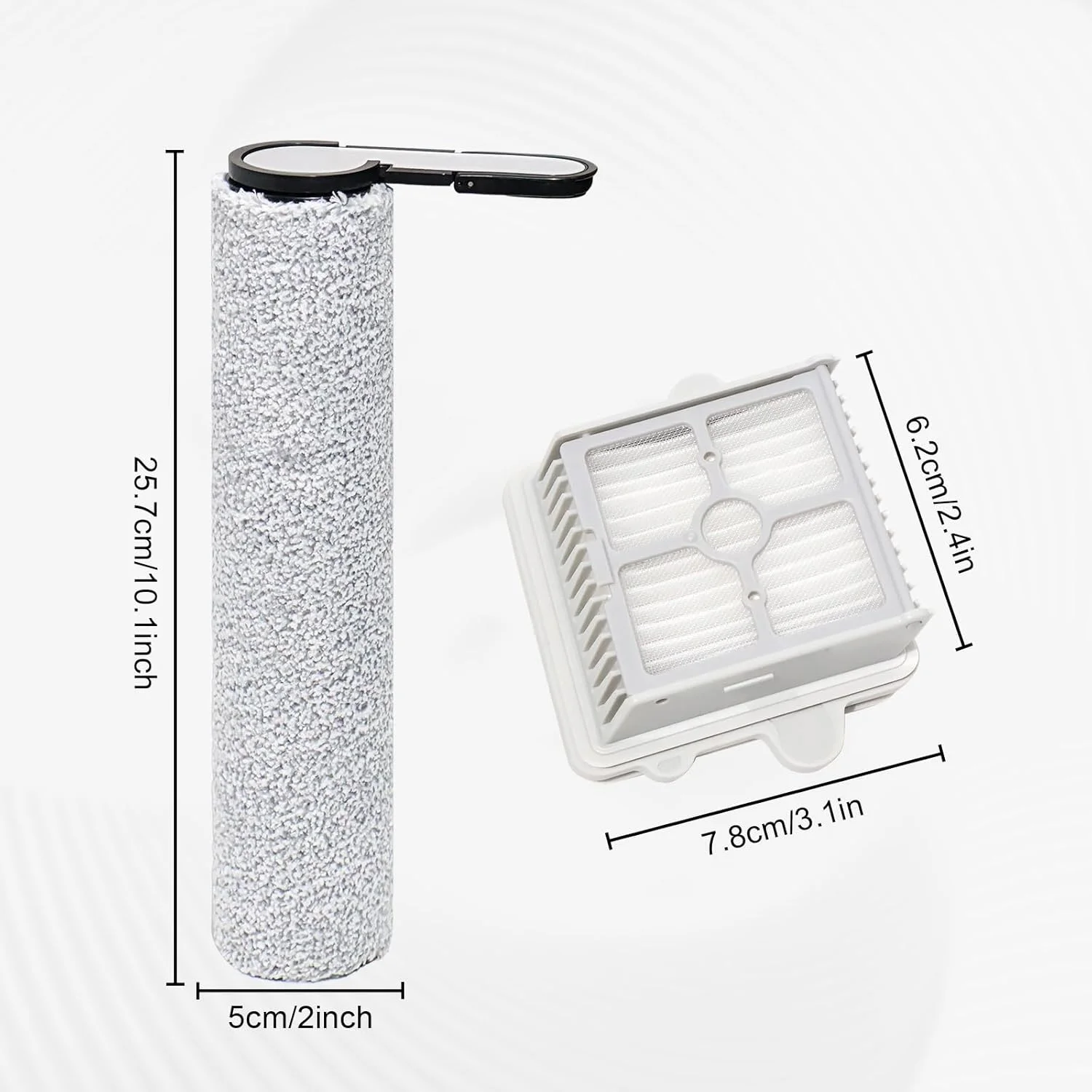 Roborock F25 RT / F25 LT / F25 ALT / F25 ACE Vacuum Cleaner Roller Brush and Filter Accessories Replacement Spare Parts thumbnail 2