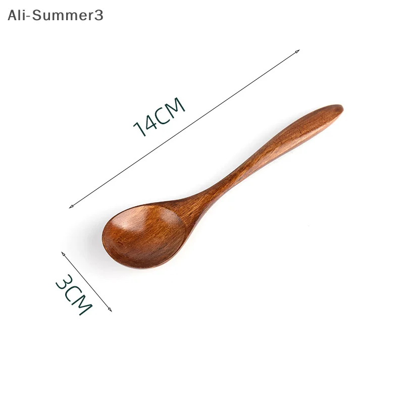 Small Wooden Spoon Children Soup Spoon Natural Wood Japanese Honey Sugar Salt Seasoning Spoon Dessert Tea Coffee Scoop Spoon thumbnail 6