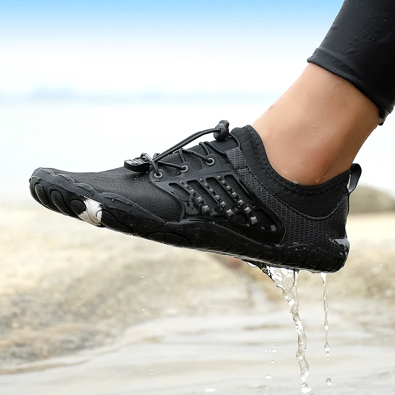 Anti-slip Barefoot Aqua Shoes Breathable Men's Beach Wading Shoes Women Quick Dry Water Sport Shoes for Boating Kayaking Fishing thumbnail 5