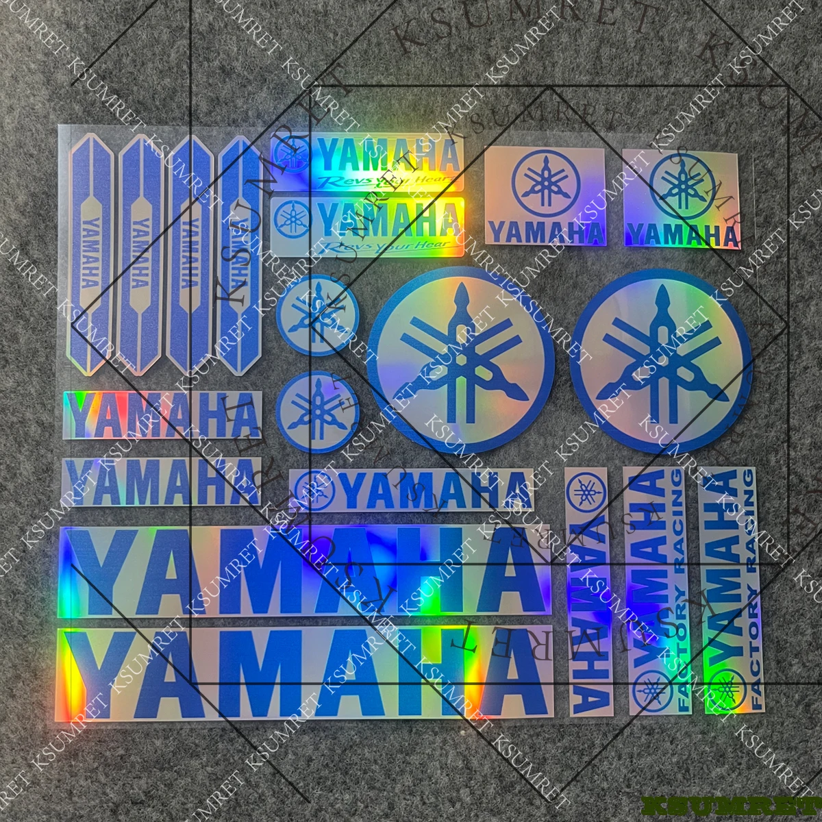 Laser Yamaha Sticker Motorcycle Decal Tank Logo thumbnail 4