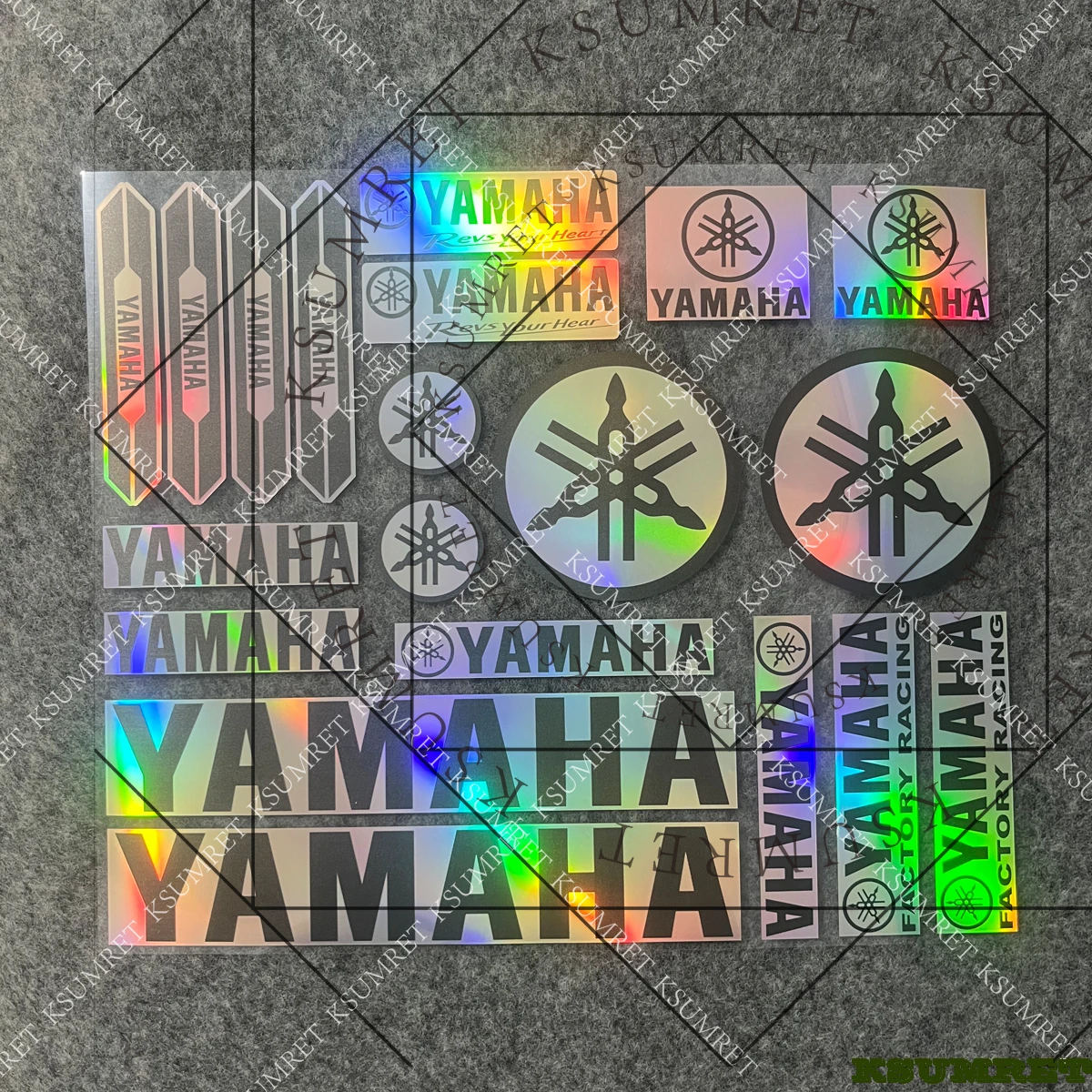 Laser Yamaha Sticker Motorcycle Decal Tank Logo thumbnail 5