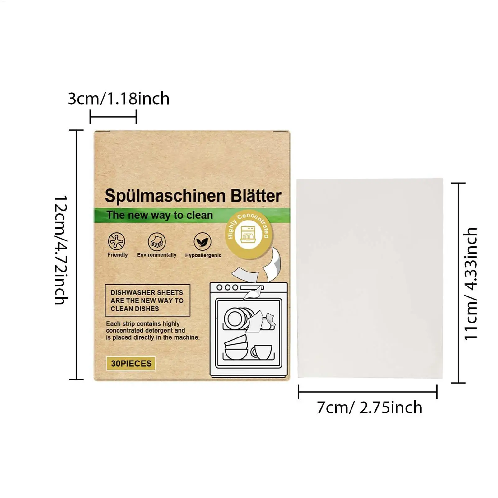 30Pcs Dishwasher Cleaner Tablets Odor Eliminator Sheets Heavy Duty Deep Clean Descaler for Kitchen Laundry Washing Machine Use thumbnail 6