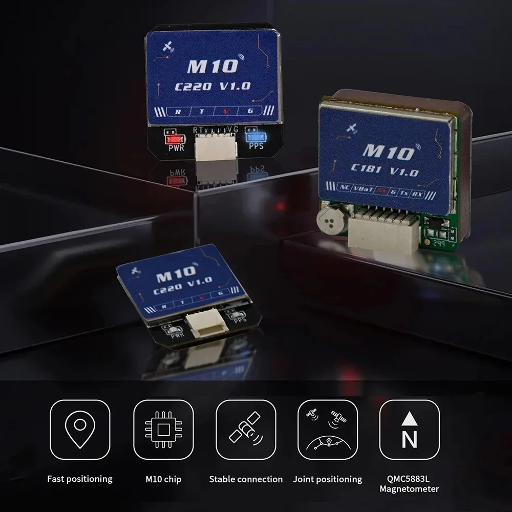 HPXGRC M10-181 GPS Module FPV Drone DIY High Precision GNSS Positioning with Compass RC Quadcopter Navigation Parts Accessory thumbnail 2