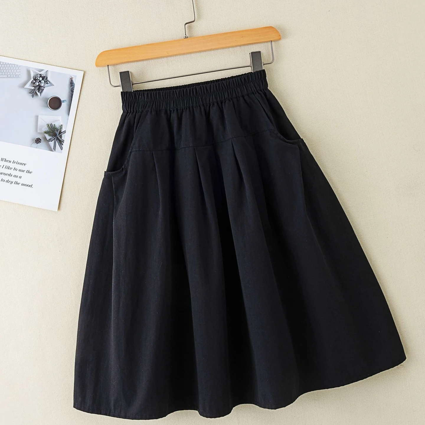 Preppy Style Over The Knee Pleated Skirt for Tween Girls Knee Length Schoolgirl Skirt Spring Autumn Seasonal Casual Wear thumbnail 4