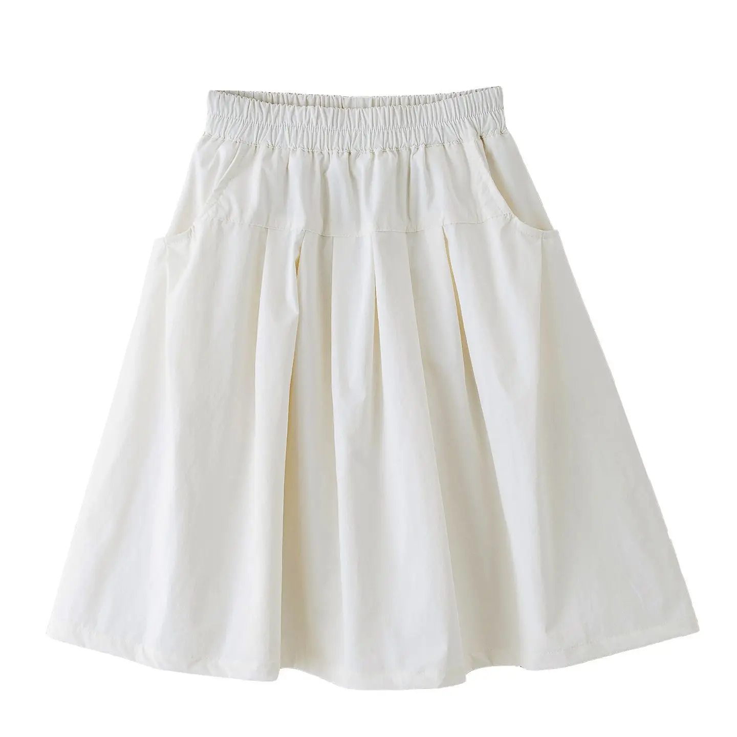 Preppy Style Over The Knee Pleated Skirt for Tween Girls Knee Length Schoolgirl Skirt Spring Autumn Seasonal Casual Wear thumbnail 6