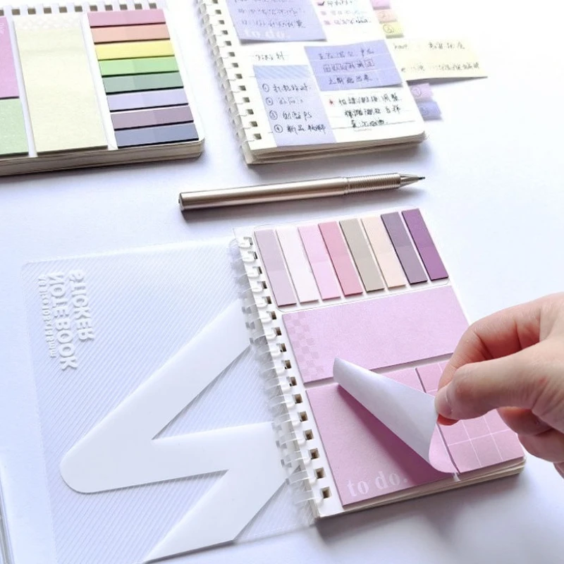 Sticky Notes Set Index Tabs Memo Pads for School Office Supplies thumbnail 2