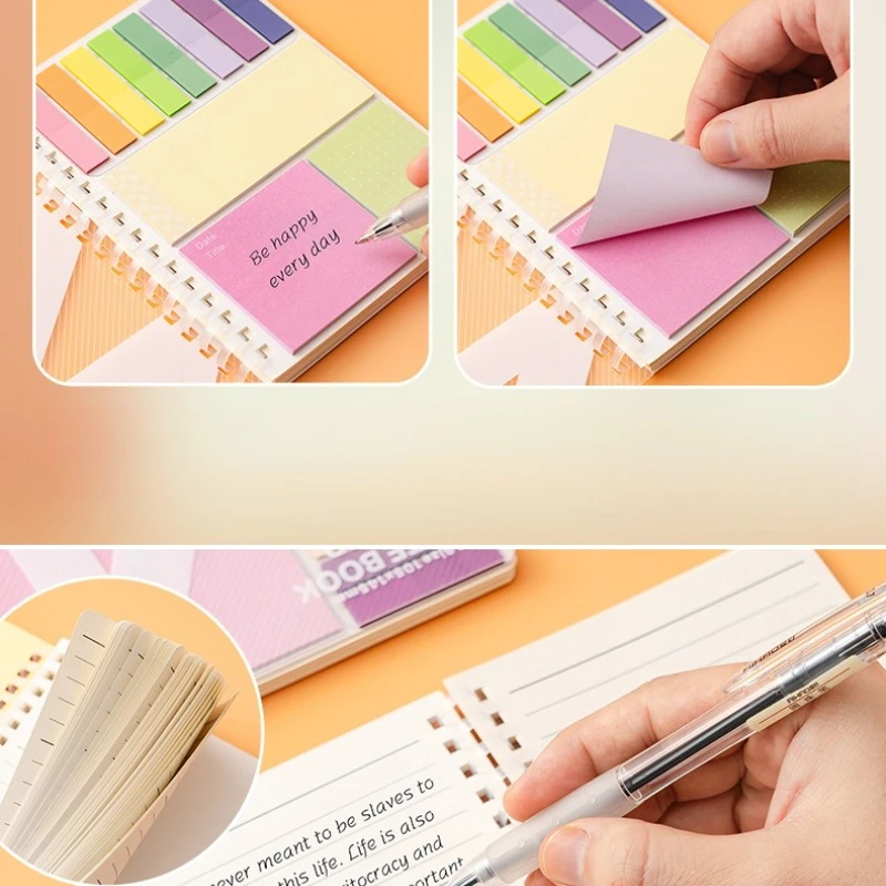 Sticky Notes Set Index Tabs Memo Pads for School Office Supplies thumbnail 5