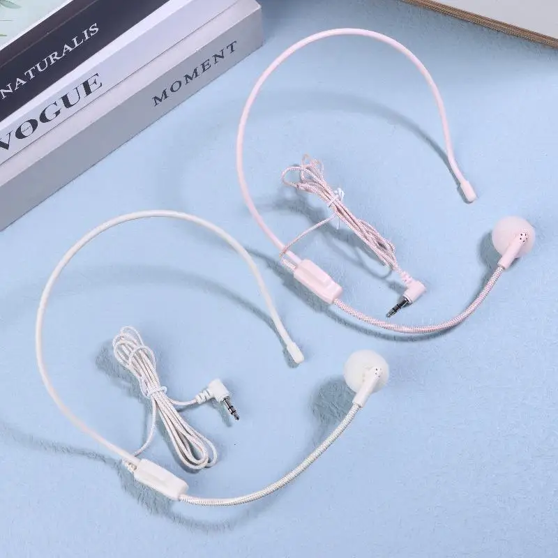 1Pcs Wired 3.5mm Plug Guide Lecture Speech Headset Mic Portable Head-mounted Headset Microphone For Teaching Meeting thumbnail 4
