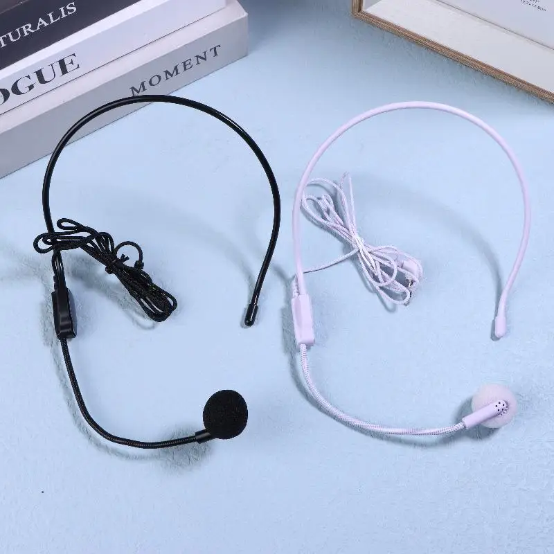 1Pcs Wired 3.5mm Plug Guide Lecture Speech Headset Mic Portable Head-mounted Headset Microphone For Teaching Meeting thumbnail 3