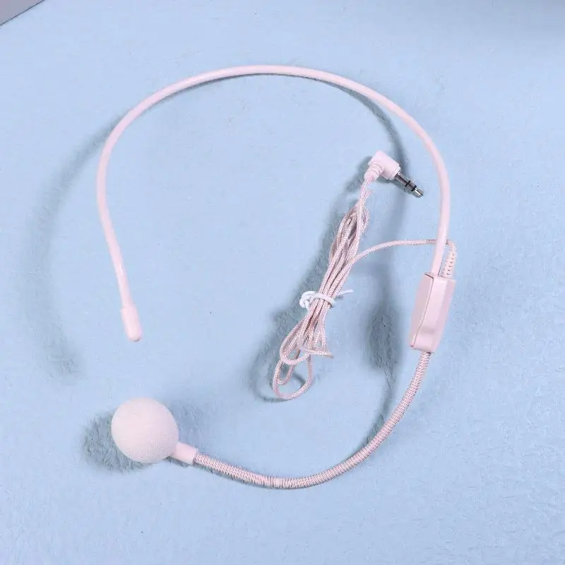 1Pcs Wired 3.5mm Plug Guide Lecture Speech Headset Mic Portable Head-mounted Headset Microphone For Teaching Meeting thumbnail 5