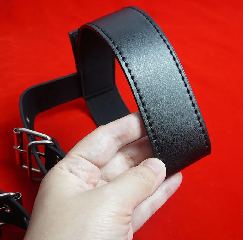 BDSM Neck to Wrist Bondage Restraints,Behind Back Handcuffs&Mouth Ball Gag,Stainless Steel Anal Hook Plug,Sex Toys for Couples thumbnail 4