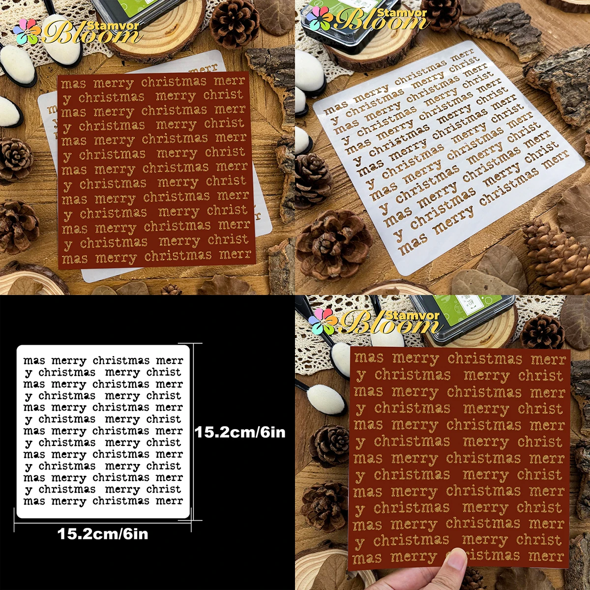 Original Lovely Pratical Birthday Halloween Christmas Alphabets Words Partterns Stencils, Paper - Spray Paint & Graffiti thumbnail 3