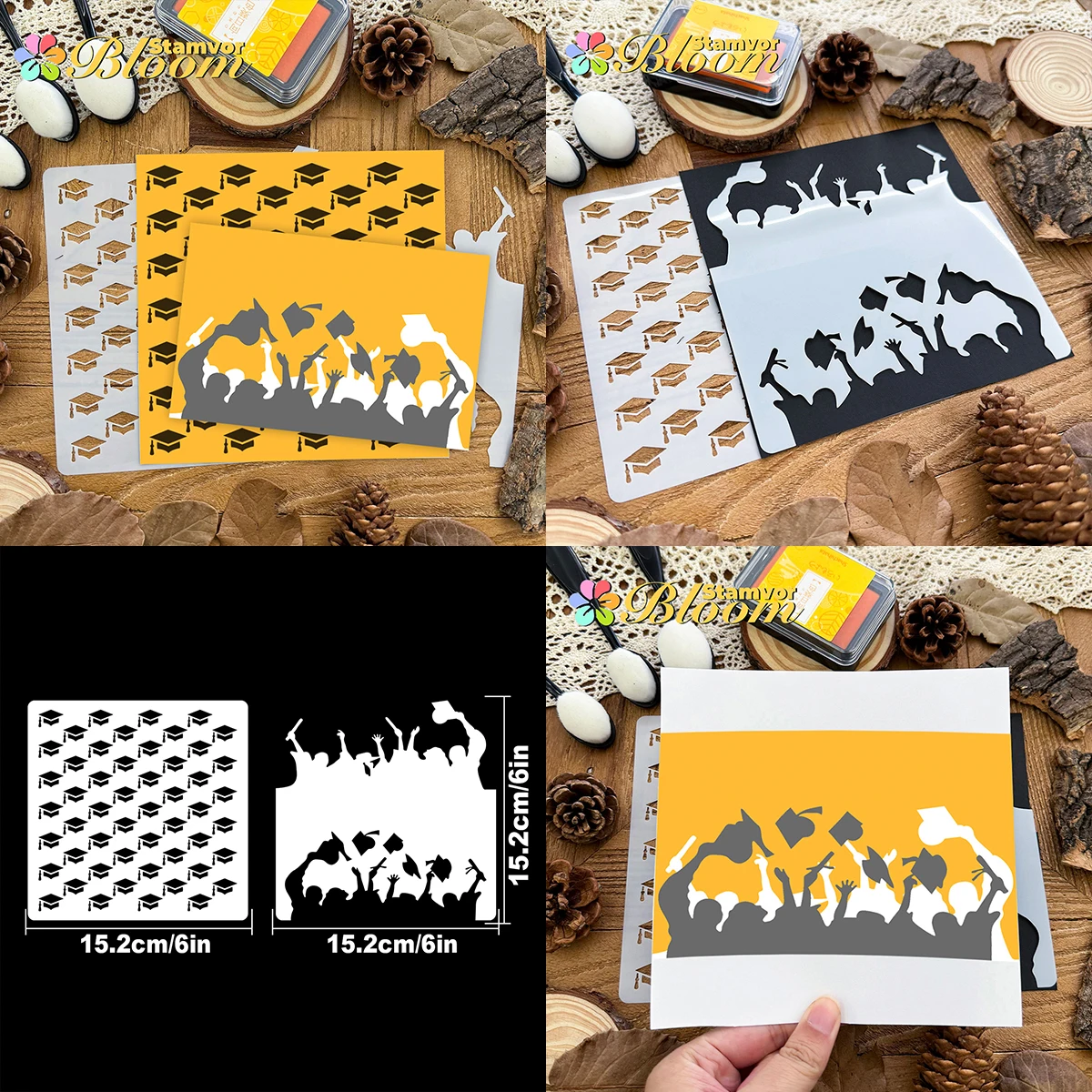 Original Lovely Pratical Birthday Halloween Christmas Alphabets Words Partterns Stencils, Paper - Spray Paint & Graffiti thumbnail 2