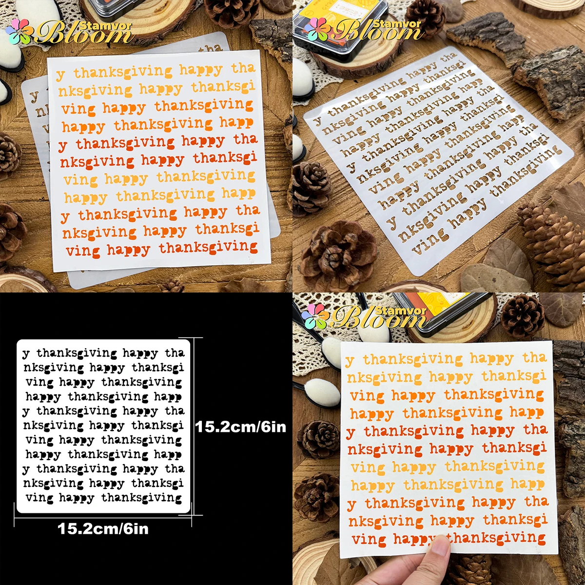 Original Lovely Pratical Birthday Halloween Christmas Alphabets Words Partterns Stencils, Paper - Spray Paint & Graffiti thumbnail 6