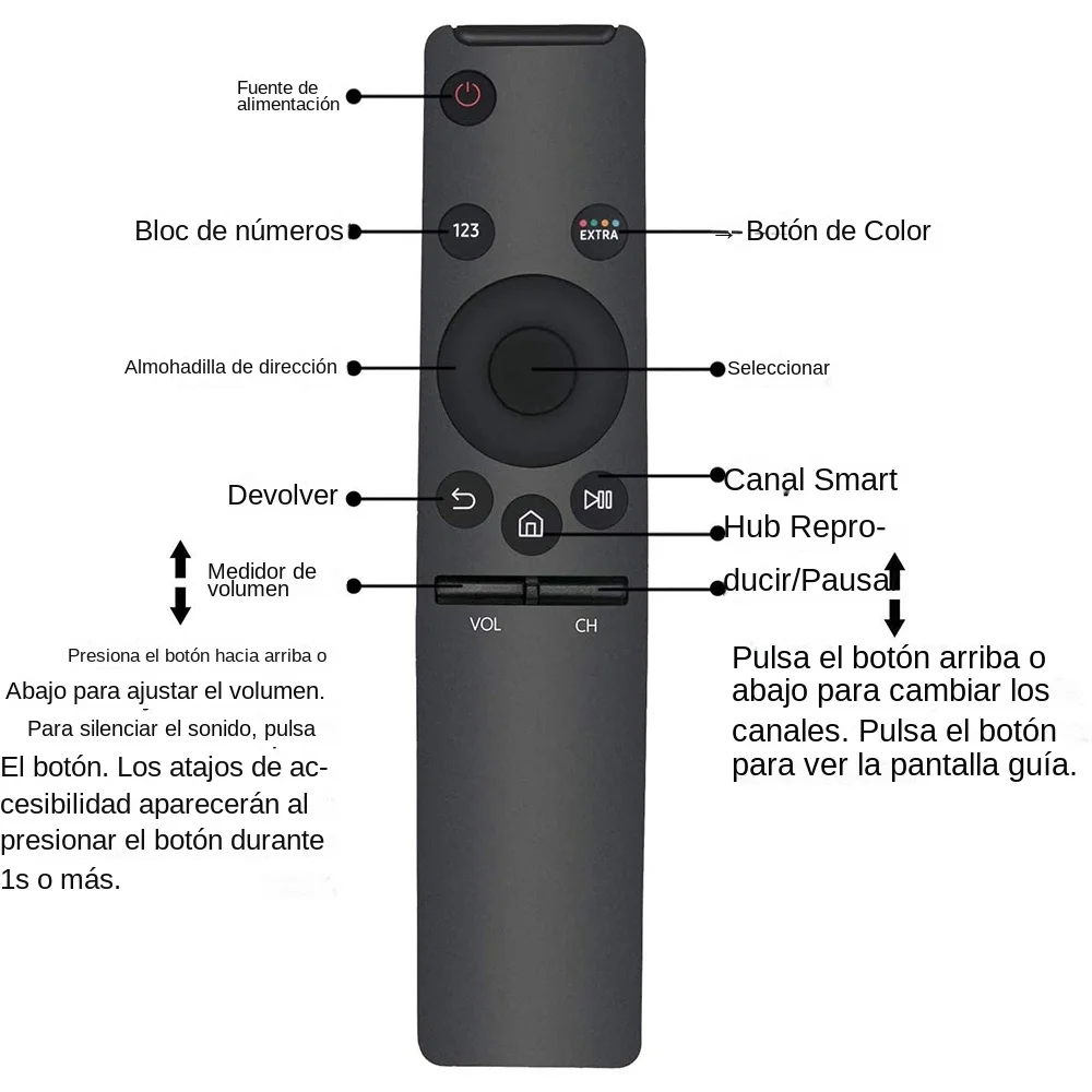 Smart Remote Control Replacement For Samsung HD 4K Smart TV BN59-01259E TM1640 BN59-01259B BN59-01260A BN59-01265A BN59-01266A thumbnail 2
