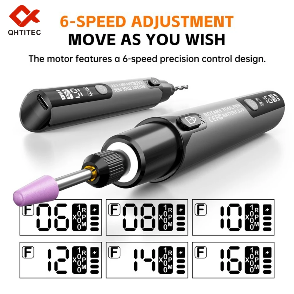 JCD Electric Mini Grinder Engraving Pen 4.2V 10000-16000r Wireless Grinder Cordless Micro Rotary Tools Drill for Jewelry Metal thumbnail 4
