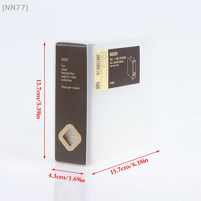 【No】1 Pcs Hard CD/DVD Album Case - 24-Disc Capacity Portable Storage Organizer For Media Collections thumbnail 6