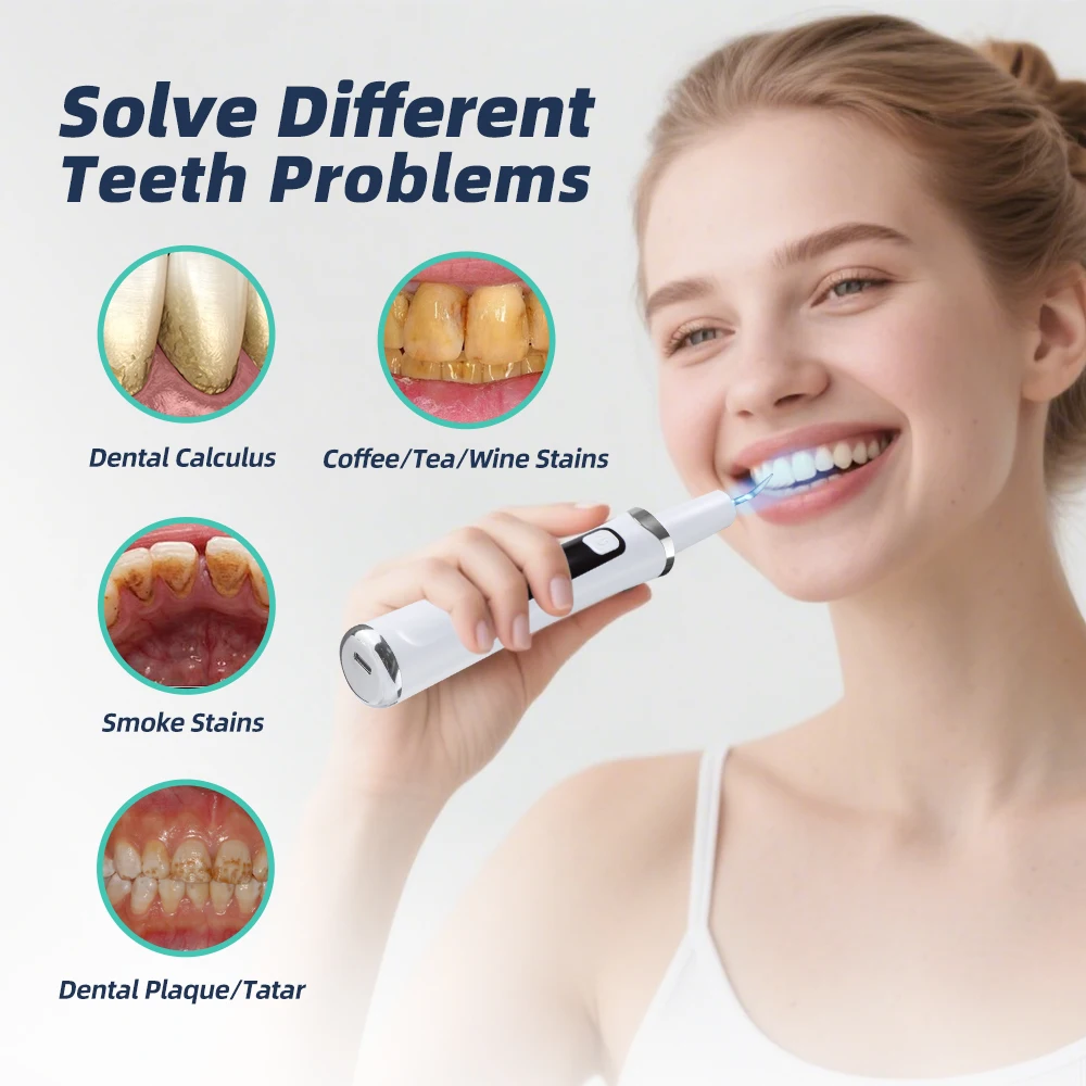 Electric Ultrasonic Dental Scaler 5 Modes Calculus Oral Tartar Remover Tooth Stain Cleaner Teeth Whitening Oral Care thumbnail 6