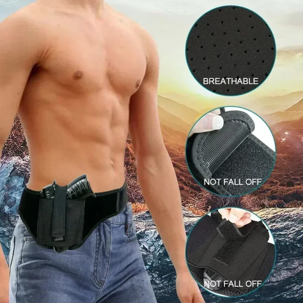 New 1PC Outdoor Gun Holster Holster Multifunctional Concealed Carrying Waist Universal Stock Belt Pistol for Tactical Equipment thumbnail 2