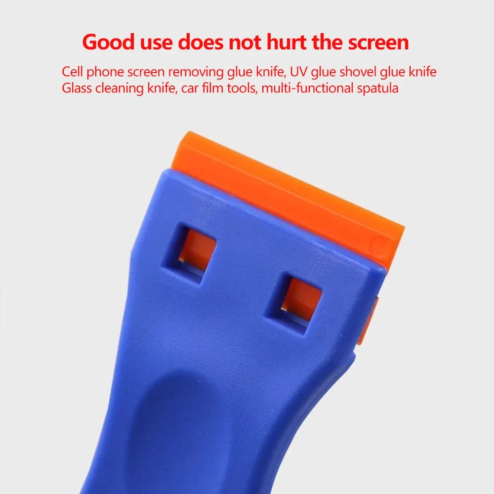 Plastic Razor Blade Scraper Tool Razor Scraper With Plastic Blades Cleaning Scraper Remover For Floor Stove Car Window Glass thumbnail 2