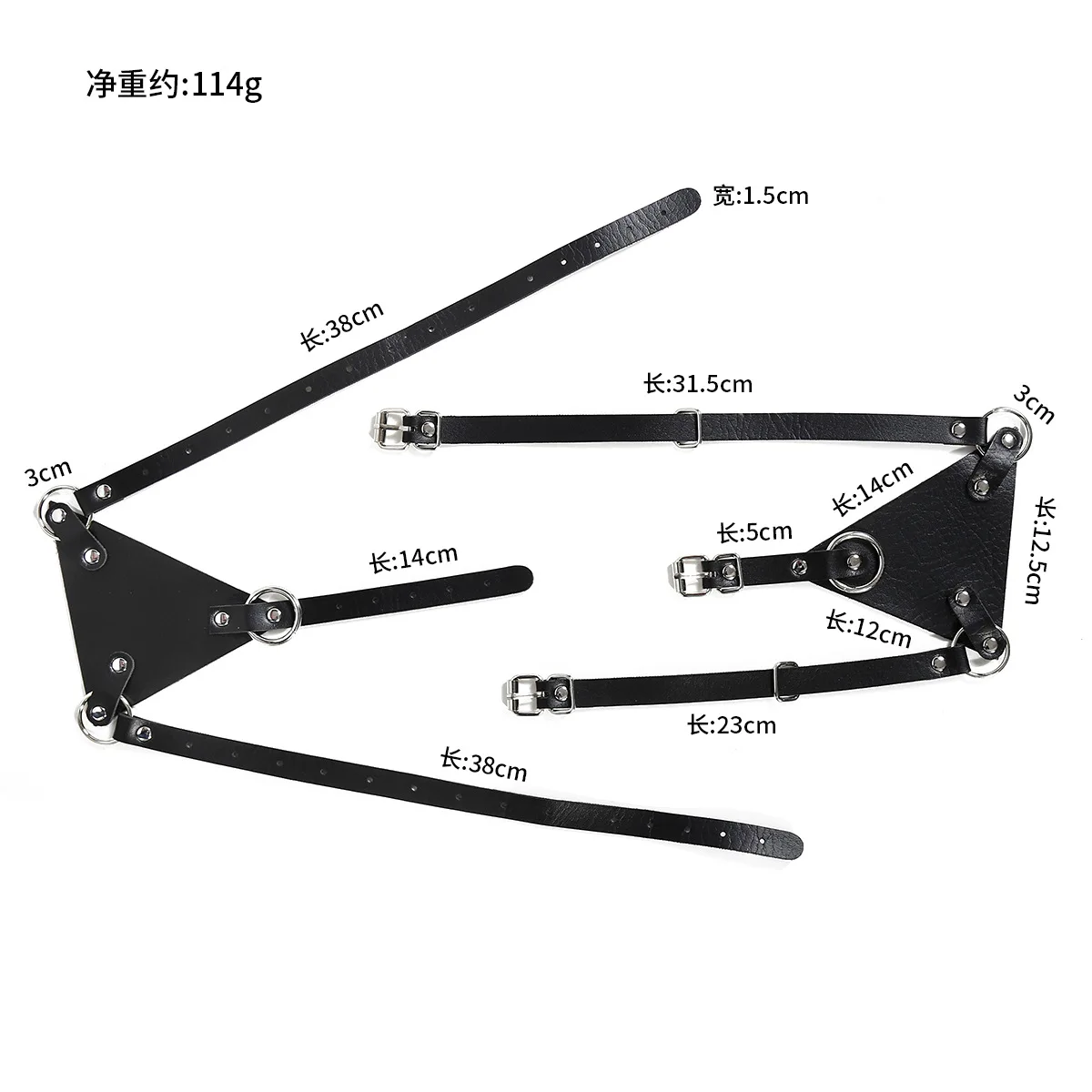 PU Leather Breast Bondage Bra SM Adjustable Sex Harness Belt Erotic Accessories Adult Games Restraint Sexy Toys For Women thumbnail 4