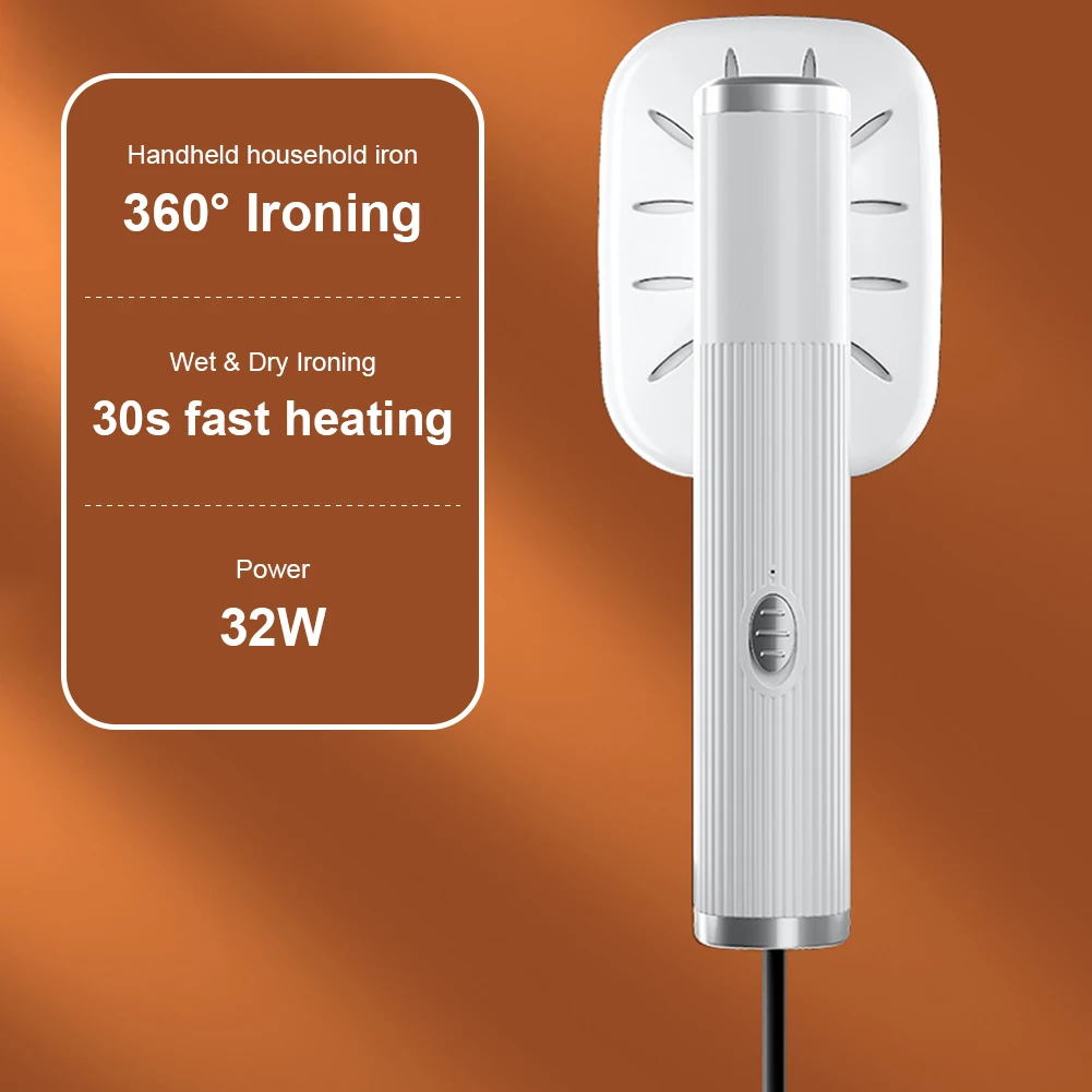 Portable Ironing Machine 360° Ironing Dry & Wet Steam Iron USB Powered Electric Ironing Machine for Fabric Clothes Ironing thumbnail 4