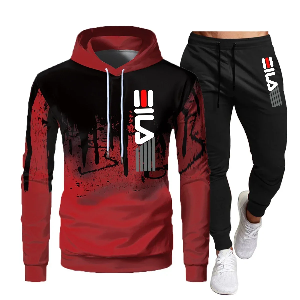 2025 Brand Autumn and Winter Hoodie Suit Men's Fashion Hoodie Brand Pants Casual Jogging Suit Sports Wear Sweatshirt thumbnail 4