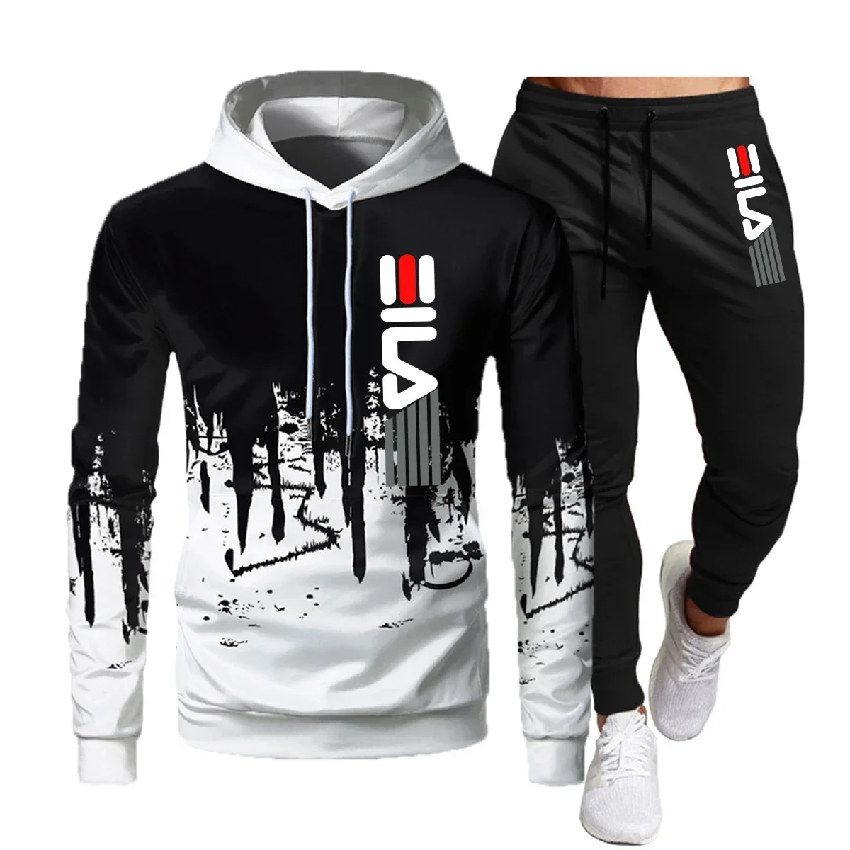 2025 Brand Autumn and Winter Hoodie Suit Men's Fashion Hoodie Brand Pants Casual Jogging Suit Sports Wear Sweatshirt