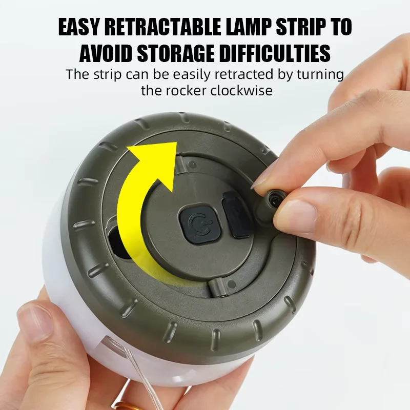 New LED camping light USB charging outdoor tent string light tape measure light camping light atmosphere light camping light thumbnail 3