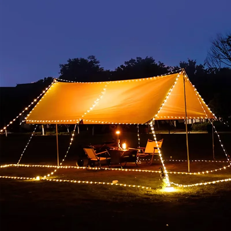 New LED camping light USB charging outdoor tent string light tape measure light camping light atmosphere light camping light thumbnail 2