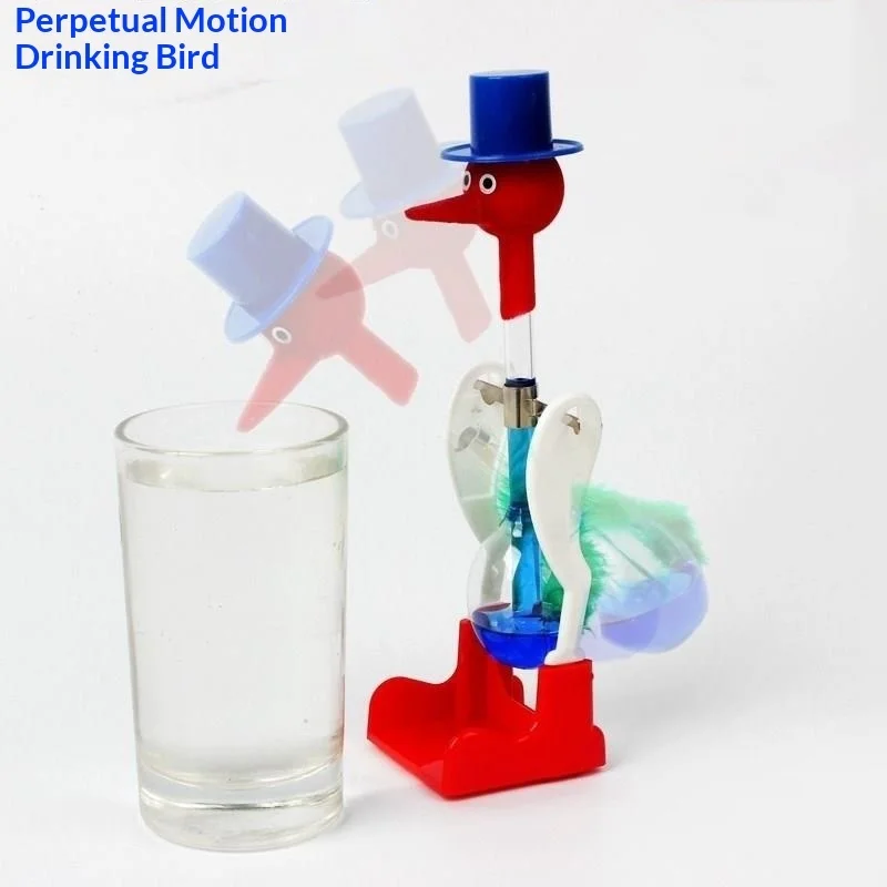 Magical Drinking Bird Toy Children's Puzzle Perpetual Motion Machine Scientific Physics Experiment Teaching Aids Boys' Leisure thumbnail 2