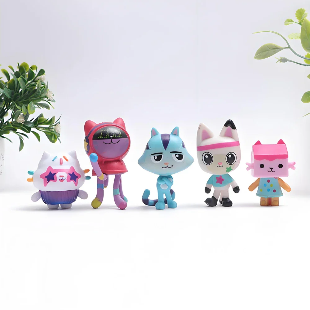 NEW 13pcs Gabby Dollhouse Anime Figure Toy Smiling Car Cat Hug Gaby Girl Dolls Mercat Cartoon Action Figure Xmas Birthday  Gift thumbnail 3