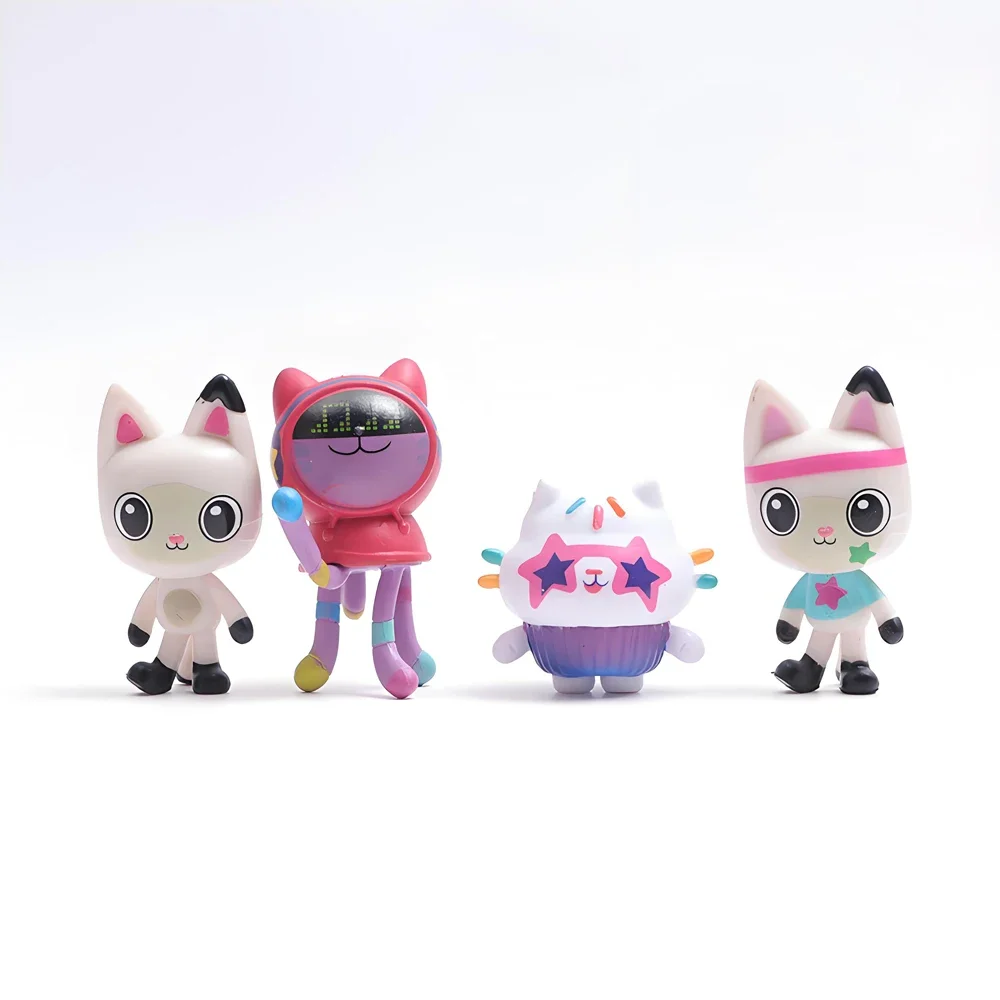 NEW 13pcs Gabby Dollhouse Anime Figure Toy Smiling Car Cat Hug Gaby Girl Dolls Mercat Cartoon Action Figure Xmas Birthday  Gift thumbnail 4