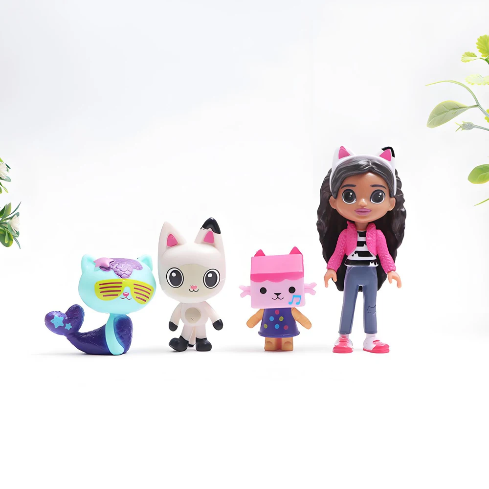 NEW 13pcs Gabby Dollhouse Anime Figure Toy Smiling Car Cat Hug Gaby Girl Dolls Mercat Cartoon Action Figure Xmas Birthday  Gift thumbnail 2