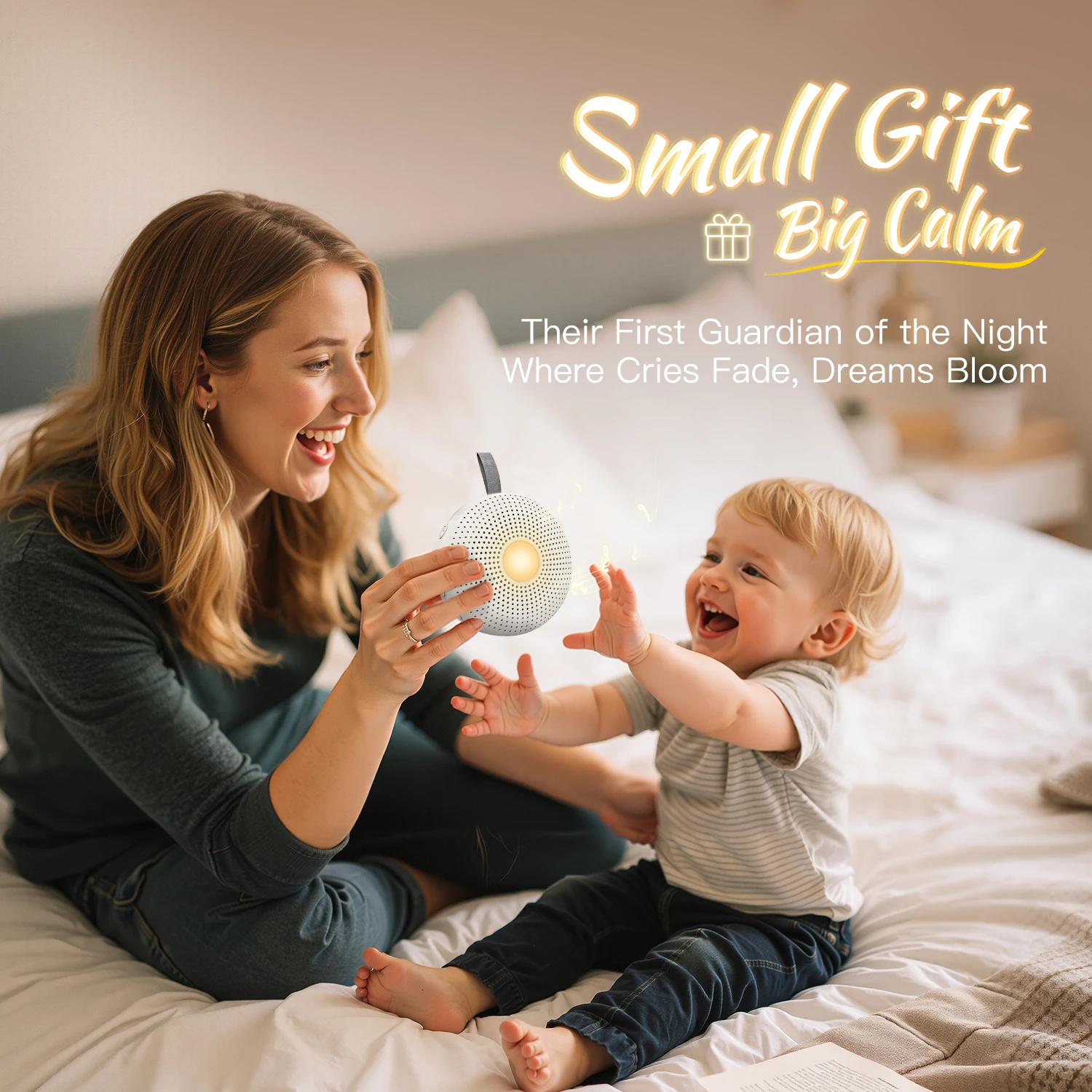 Portable Sleep Aid White Noise Machine for Baby & Adult with 15 Sounds Smart Cry Detection Night Light Timer Newborn Gift thumbnail 5