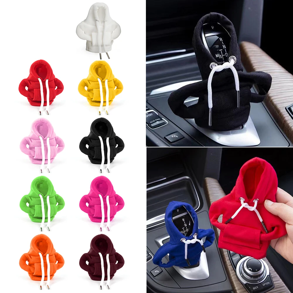 RASTP-Creative Car Gear Lever Decoration Hooded Cover Sweatshirt Gear Lever Decoration Interior Accessories SFN186 thumbnail 5