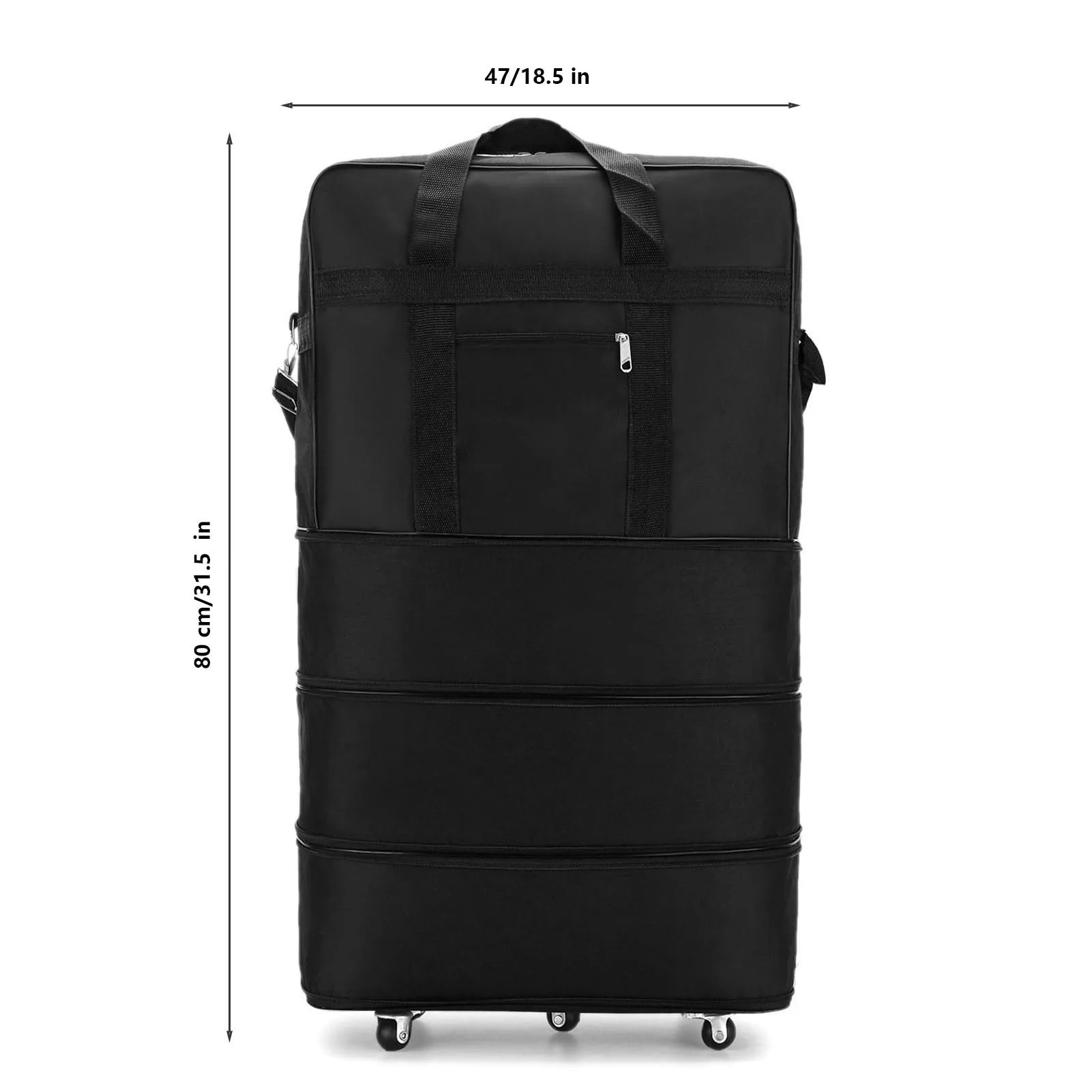 Expandable Foldable Suitcase Collapsible Rolling Travel Luggage Bag for Men Women Foldable Suitcase thumbnail 6