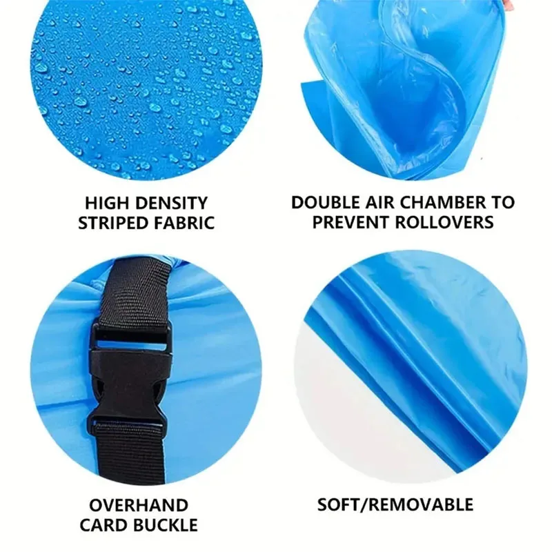 Portable Lazy Inflatable Sofa - Outdoor & Indoor Foldable Air Mattress, Quick-Fold Sofa Bed for Lunch Breaks thumbnail 4