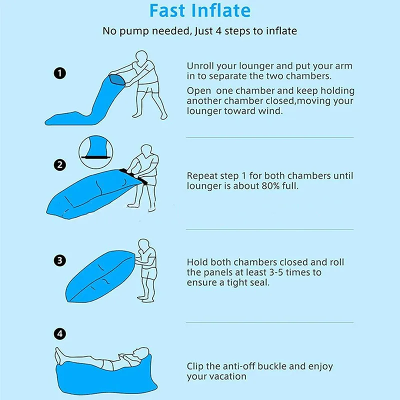 Portable Lazy Inflatable Sofa - Outdoor & Indoor Foldable Air Mattress, Quick-Fold Sofa Bed for Lunch Breaks thumbnail 5