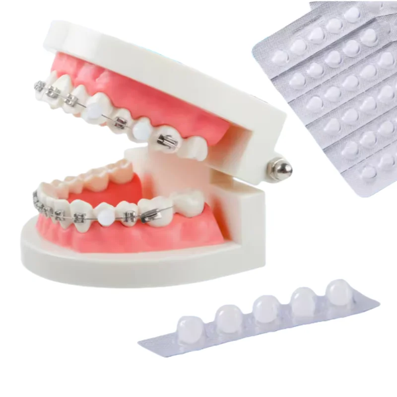 60pcs Dental Orthodontic Wax for Braces Orthodontic Anti-grinding Denture Wax Individually Packaged Portable Orthodontic Product thumbnail 4