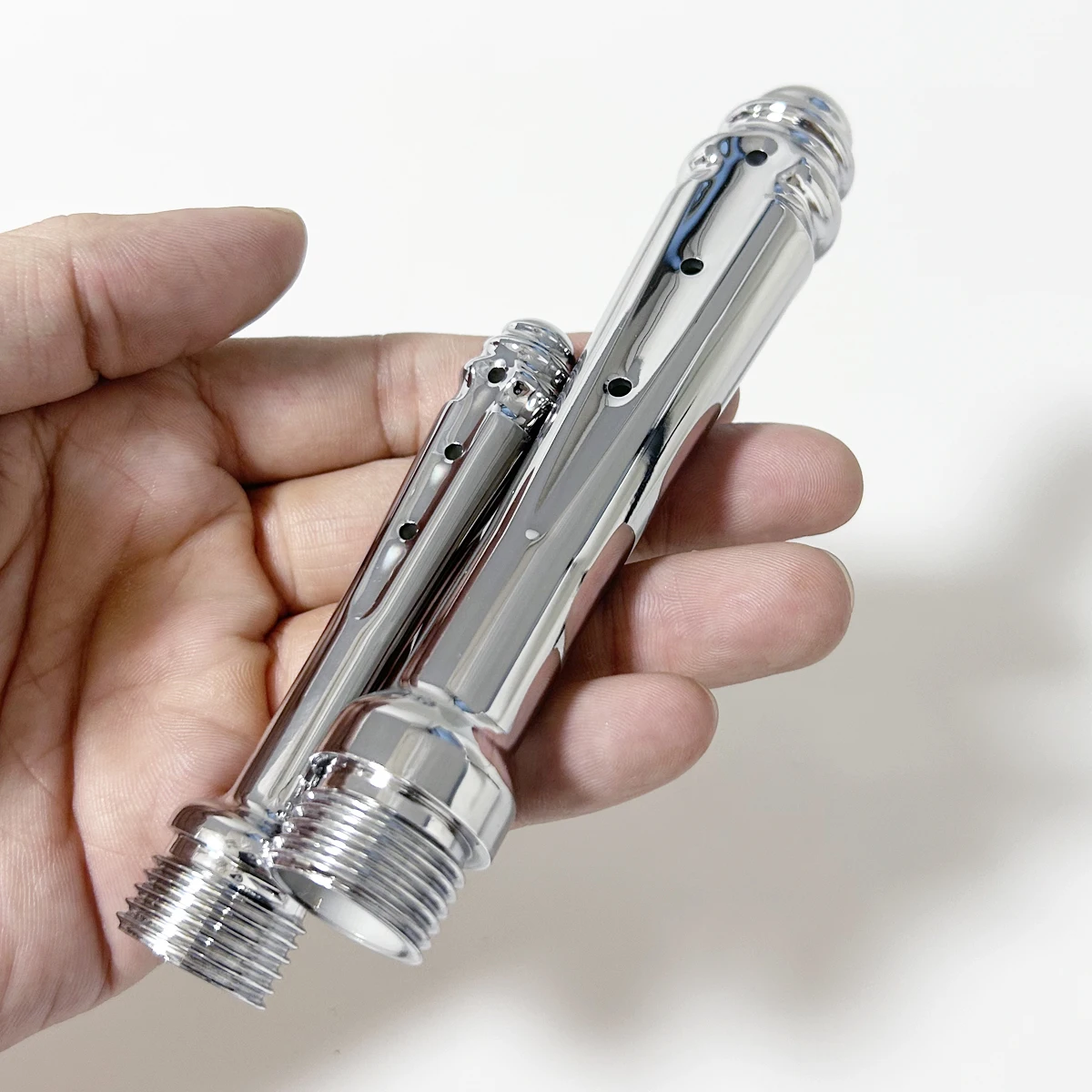 ABS Enema Vagina Anal Douche Conversion Head For Outdoor Use Enema Syringe Shower Adult Sex Toys Butt Flush Butt Plug Clean Tool thumbnail 2