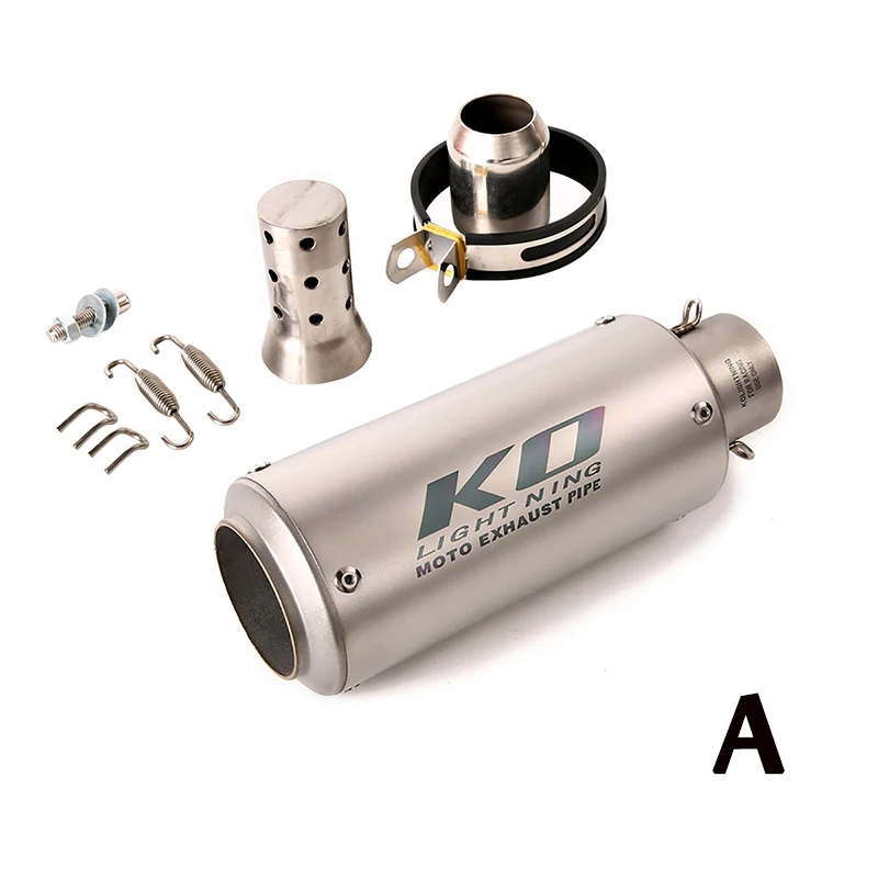 38-51MM Universal Motorcycle Racing Dirt Bike ATV Exhaust Muffler Tail Pipe Removable DB Killer  Slip On Modified System thumbnail 3