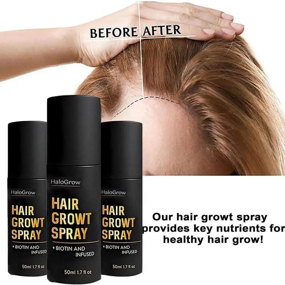50ml Hair Growth Spray Promotes Hair Follicle Health Melanin Production Hair Thickening Treatment For Men Women Hair Care thumbnail 3