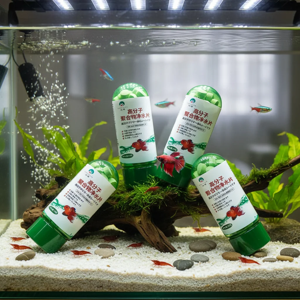 Water Purification Tablets Eco-Friendly Aquarium Water Purifier Fast-Acting Fish Tank Cleaning Solution Aquarium Water Clarifier