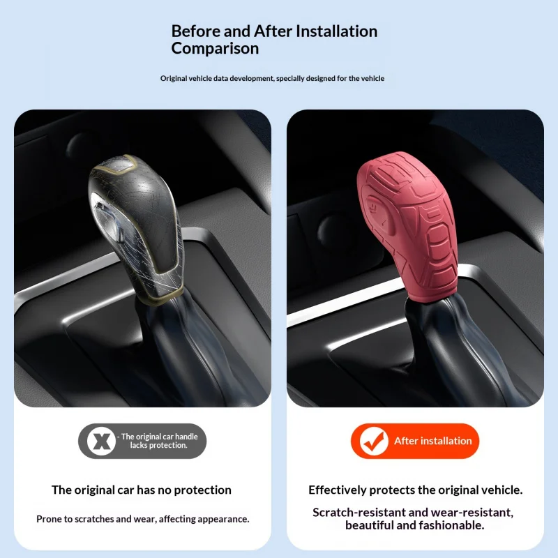Applicable Fit For Ford Wing Tiger Fox Mondeo Escort Carnival Yibo Automatic Shift knob cover Gear Shift Cover Gear Accessories thumbnail 3