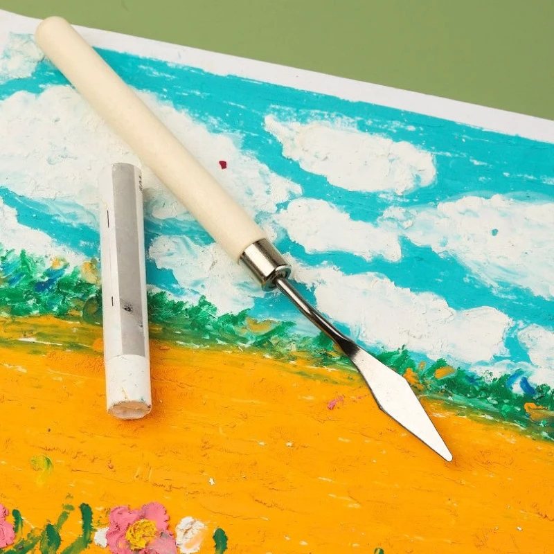 7Pcs/set Palette Knife Set for Color Mixing Spreading Multifunctional Art Scrapers for Painting Art Supplies thumbnail 5