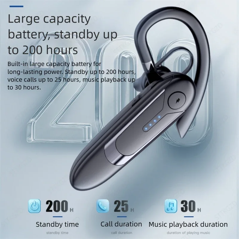 Wireless Bluetooth Headphones With Microphon Earphone ENC Noise Cancelling Handsfree Talking Headset Busines Auriculares Driving thumbnail 4