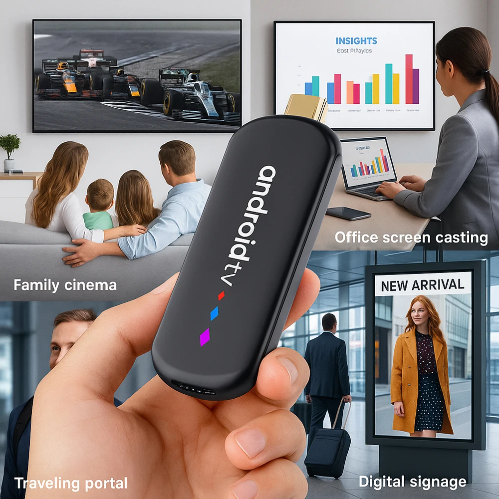 Android TV Stick H96 MAX S905L3 Smart TV Stick 4K Ultra HD Streaming TV Box Home Media Player Google Voice Assistant TV Stick thumbnail 5