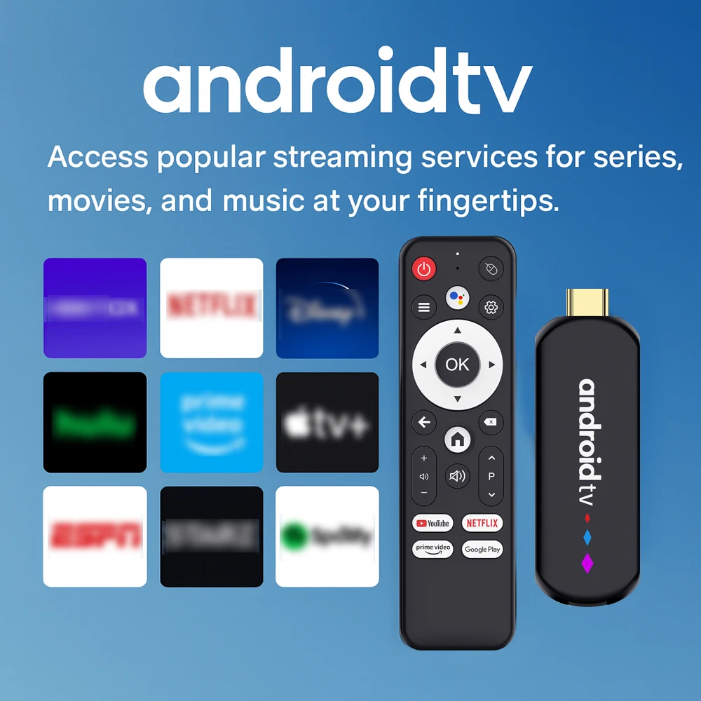 Android TV Stick H96 MAX S905L3 Smart TV Stick 4K Ultra HD Streaming TV Box Home Media Player Google Voice Assistant TV Stick thumbnail 3