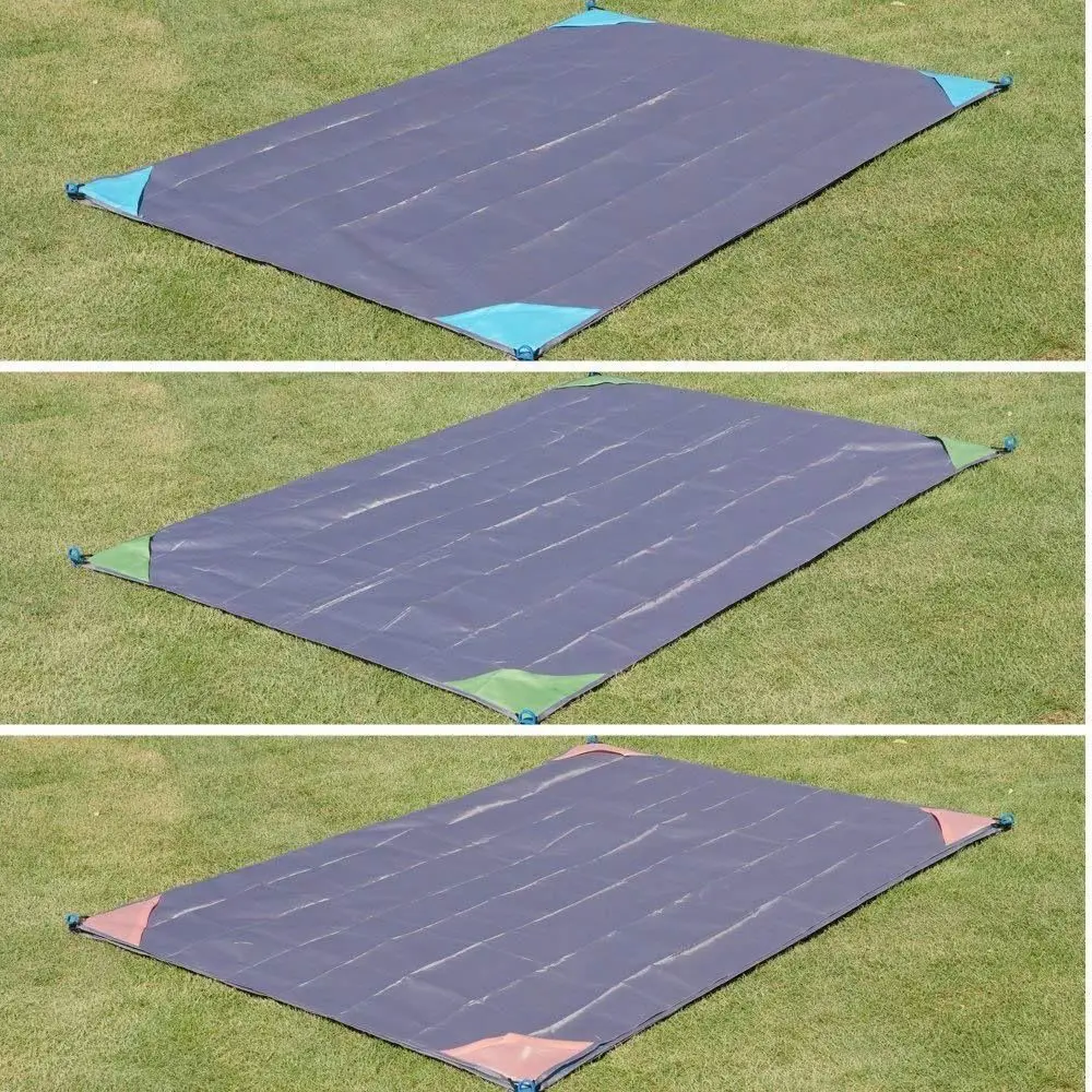 High Quality Ultralight Tent Floor Tarp Portable Foldable Oxford Cloth Pocket Mat with Sack Picnic Mat Camping Hiking thumbnail 5